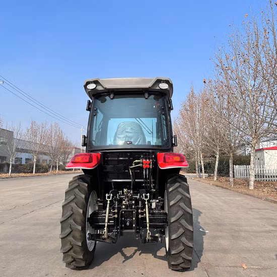 B 60HP, 70HP, 80HP, 90HP, trattore agricolo per macchine agricole, produttore di trattori gommati, mini trattore a quattro ruote, frutteto, piccola azienda agricola, risaia, grande giardino ecc.