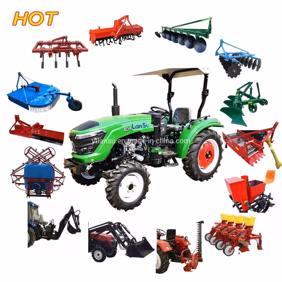 Piccolo trattore agricolo dal design robusto 40HP 50HP 55HP 60HP per la vendita all'ingrosso